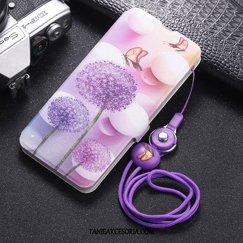 Etui Oppo R15 Pro All Inclusive Klapa Anti-fall, Pokrowce Oppo R15 Pro Skórzany Futerał Telefon Komórkowy Purpurowy