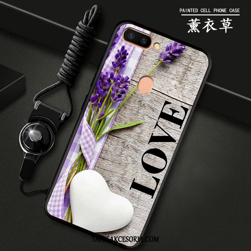 Etui Oppo R15 Pro Kreskówka Wiszące Ozdoby Anti-fall, Futerał Oppo R15 Pro All Inclusive Zielony Miękki