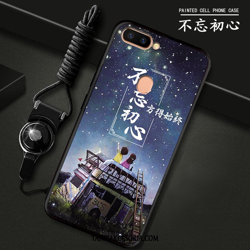 Etui Oppo R15 Pro Kreskówka Wiszące Ozdoby Anti-fall, Futerał Oppo R15 Pro All Inclusive Zielony Miękki