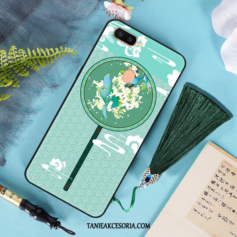 Etui Oppo R15 Pro Ochraniacz Czarny Wiatr, Obudowa Oppo R15 Pro Vintage Kwiaty Telefon Komórkowy