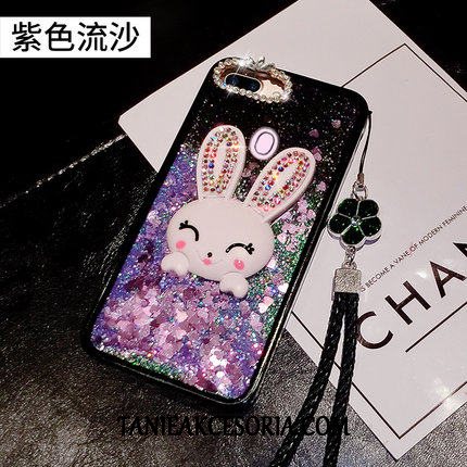 Etui Oppo R15 Pro Osobowość Gwiazda Quicksand, Futerał Oppo R15 Pro Silikonowe Rhinestone Czerwony Netto