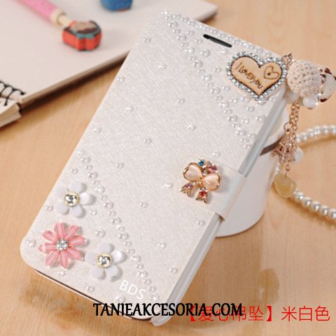 Etui Oppo R15 Pro Skórzany Futerał Rhinestone Osobowość, Obudowa Oppo R15 Pro Nubuku Telefon Komórkowy Czerwony