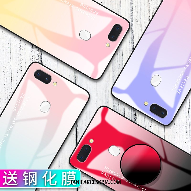 Etui Oppo R15 Pro Szkło Proszek Telefon Komórkowy, Futerał Oppo R15 Pro Zakochani Fioletowy Gradient