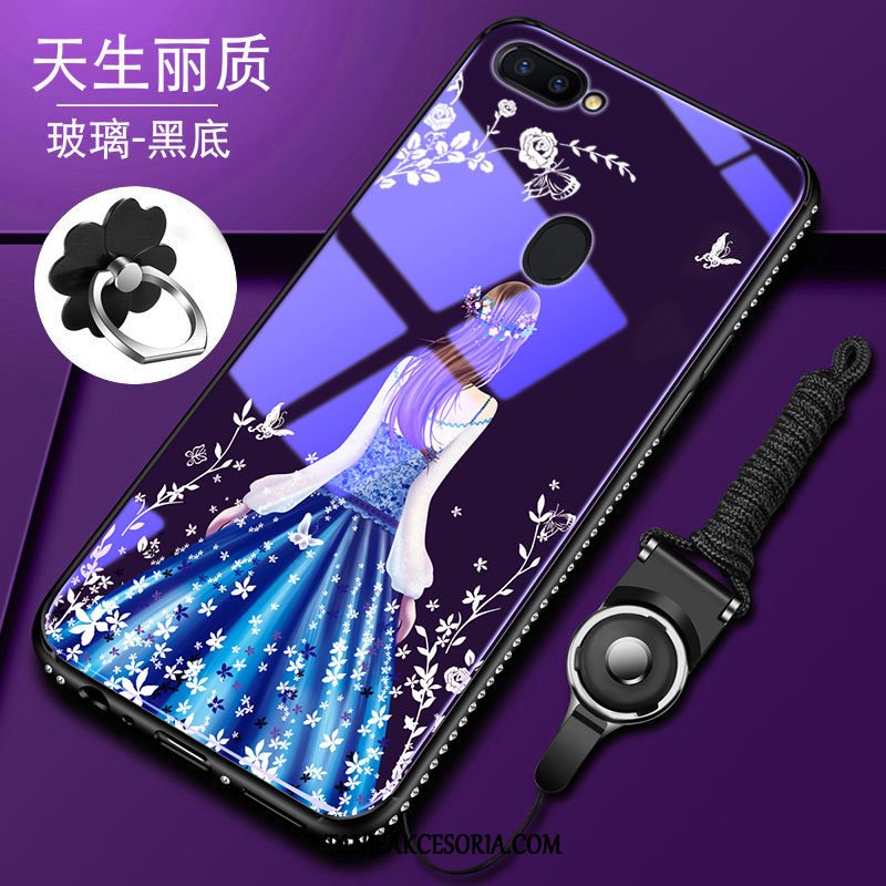 Etui Oppo R15 Pro Telefon Komórkowy Gwiazda All Inclusive, Obudowa Oppo R15 Pro Miękki Silikonowe Czerwony