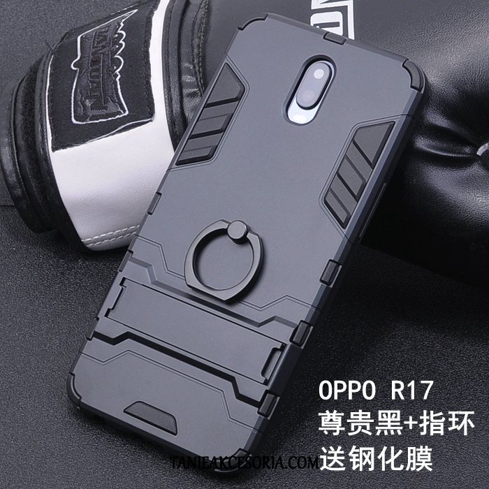 Etui Oppo R17 All Inclusive Nubuku Osobowość, Pokrowce Oppo R17 Silikonowe Ring Nowy