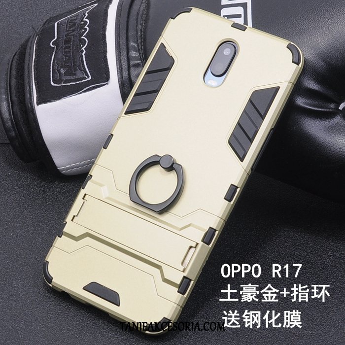 Etui Oppo R17 All Inclusive Nubuku Osobowość, Pokrowce Oppo R17 Silikonowe Ring Nowy