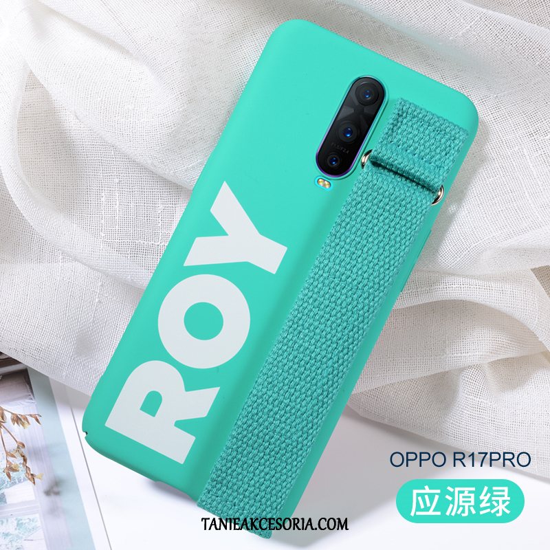 Etui Oppo R17 Modna Marka Anti-fall Silikonowe, Futerał Oppo R17 Telefon Komórkowy Zielony Ochraniacz