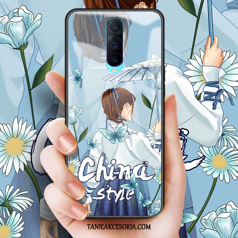 Etui Oppo R17 Pro Anti-fall Ochraniacz Tendencja, Obudowa Oppo R17 Pro Telefon Komórkowy Szkło Chiński Styl