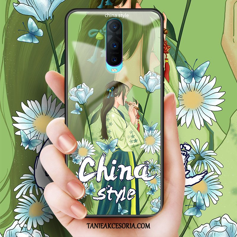 Etui Oppo R17 Pro Anti-fall Ochraniacz Tendencja, Obudowa Oppo R17 Pro Telefon Komórkowy Szkło Chiński Styl