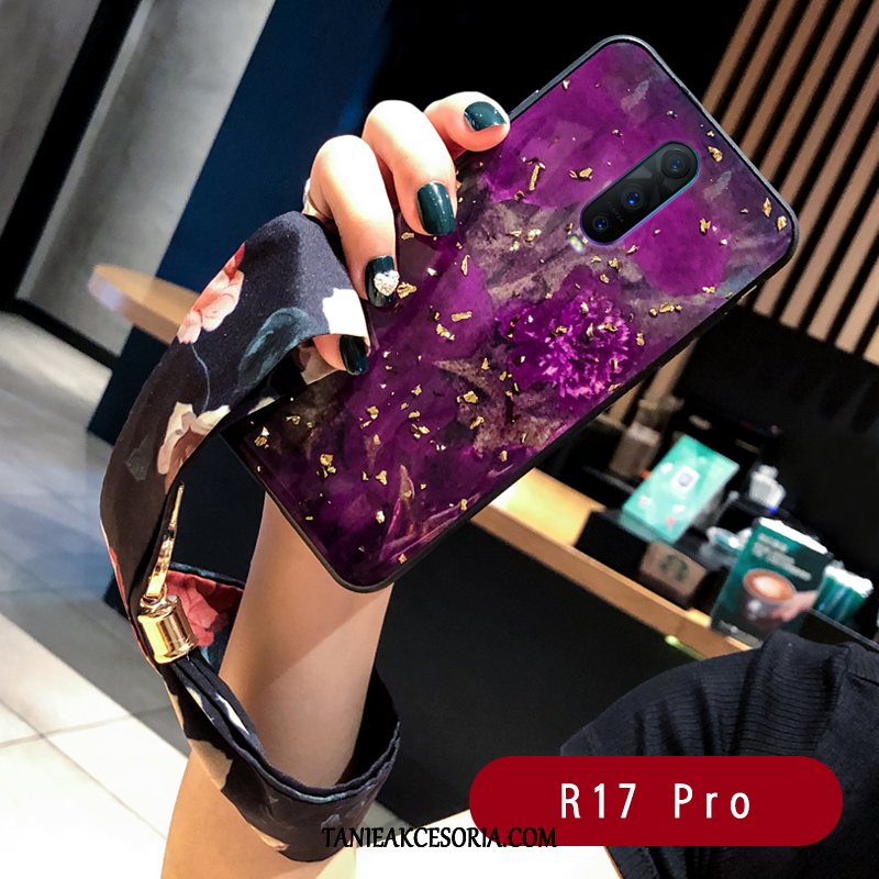 Etui Oppo R17 Pro Miękki Ochraniacz Telefon Komórkowy, Futerał Oppo R17 Pro Silikonowe Różowy Wiszące Ozdoby