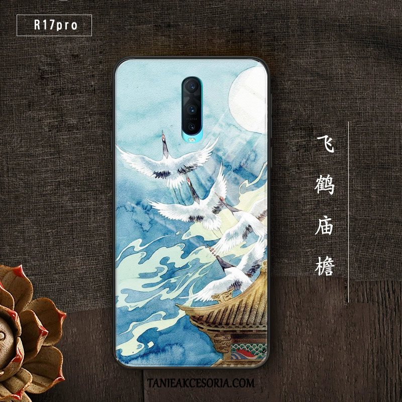 Etui Oppo R17 Pro Niebieski Trudno Anti-fall, Pokrowce Oppo R17 Pro Chiński Styl Modna Marka Telefon Komórkowy