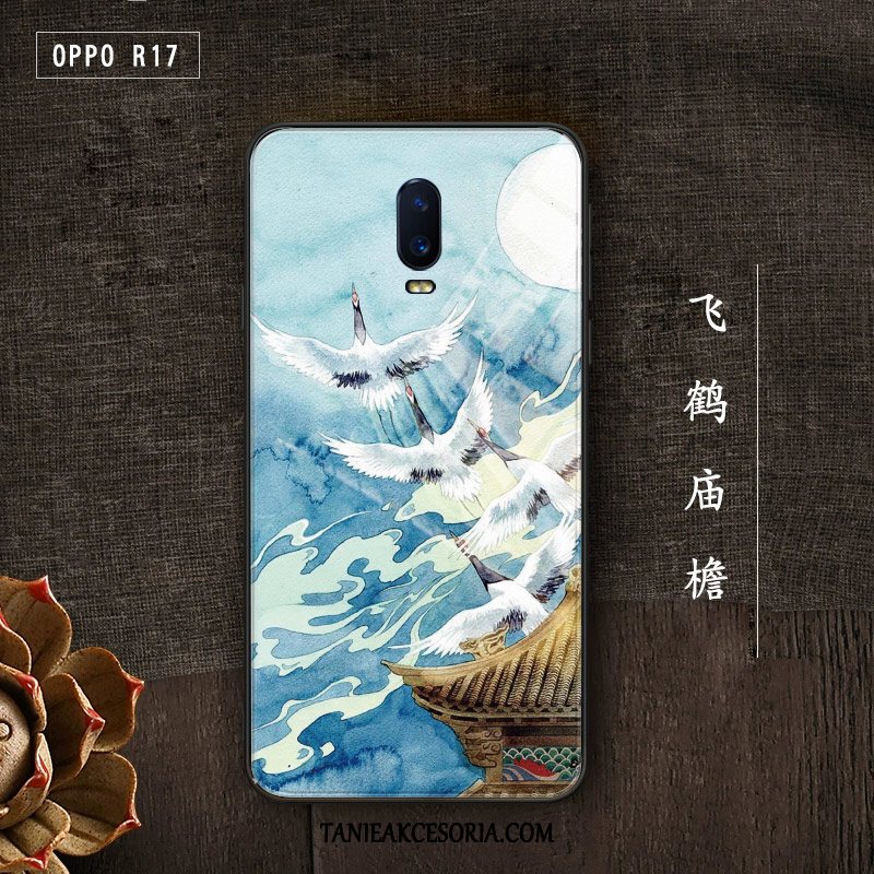 Etui Oppo R17 Pro Niebieski Trudno Anti-fall, Pokrowce Oppo R17 Pro Chiński Styl Modna Marka Telefon Komórkowy