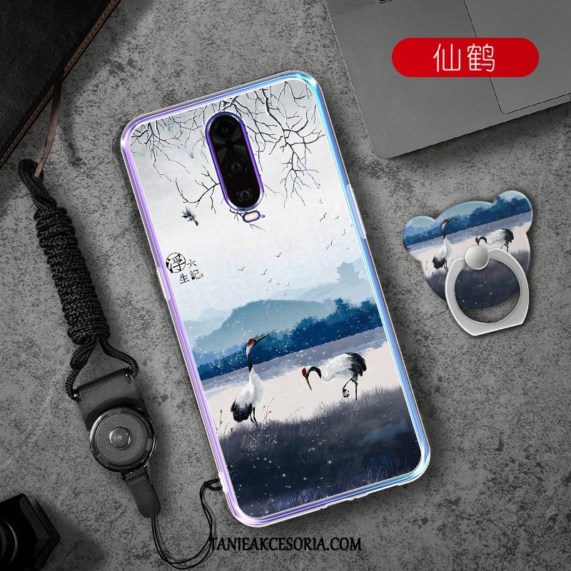 Etui Oppo R17 Pro Przezroczysty Wiszące Ozdoby Ochraniacz, Pokrowce Oppo R17 Pro Bunny Miękki Telefon Komórkowy