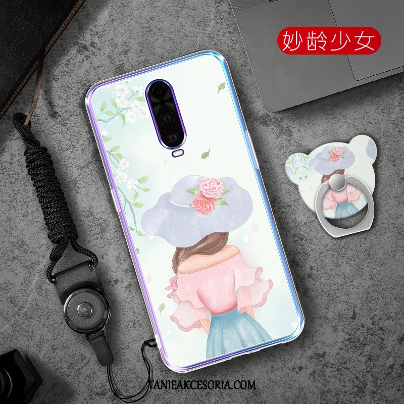 Etui Oppo R17 Pro Przezroczysty Wiszące Ozdoby Ochraniacz, Pokrowce Oppo R17 Pro Bunny Miękki Telefon Komórkowy