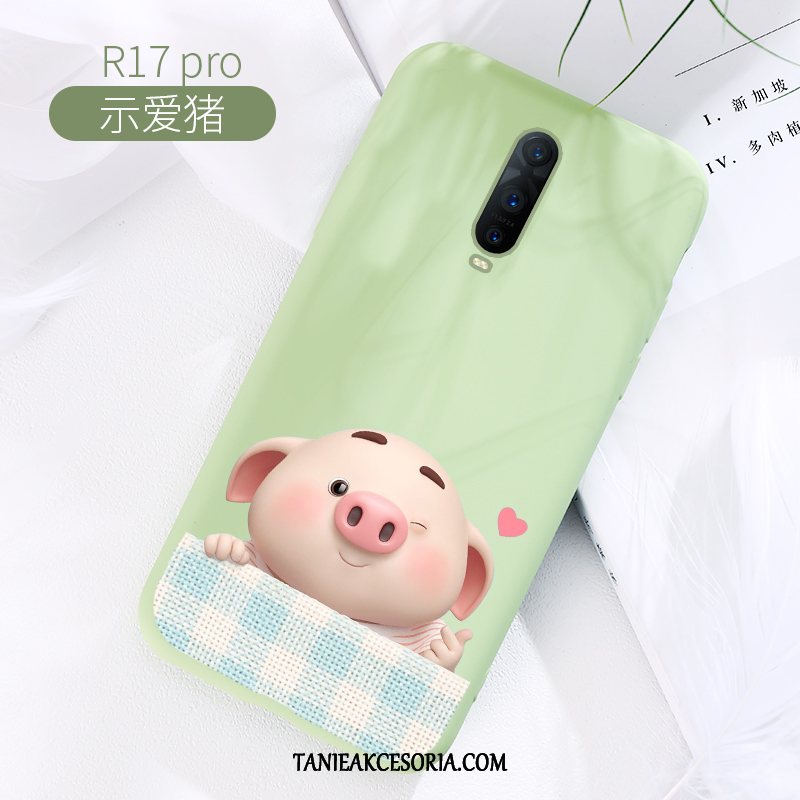 Etui Oppo R17 Pro Silikonowe Czerwony Netto Kreskówka, Obudowa Oppo R17 Pro Anti-fall Czerwony Kreatywne