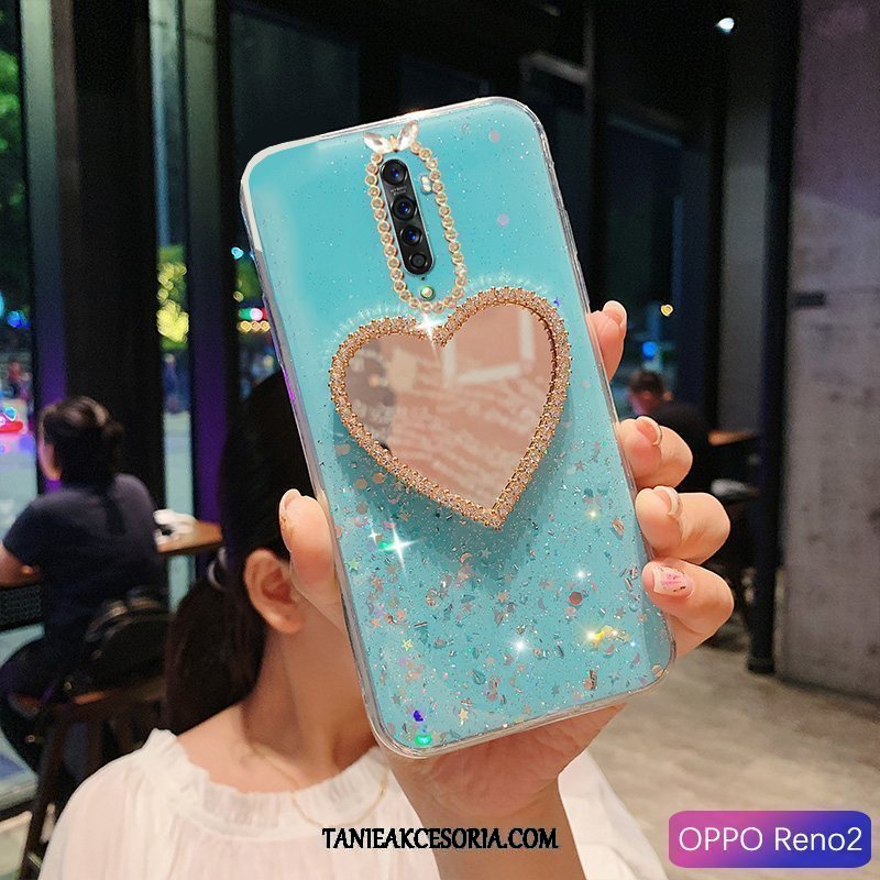 Etui Oppo Reno 2 Szkło Hartowane Ochraniacz Lustro, Futerał Oppo Reno 2 Filmy All Inclusive Z Kryształkami