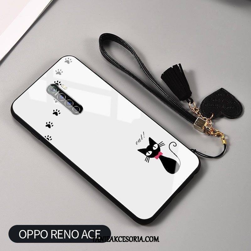 Etui Oppo Reno 2 Z Kreskówka Anti-fall Lustro, Futerał Oppo Reno 2 Z Kreatywne All Inclusive Kotek