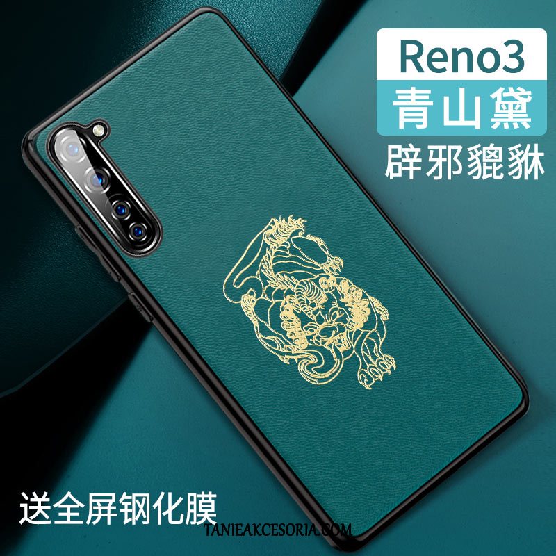 Etui Oppo Reno 3 All Inclusive Ochraniacz Skóra, Obudowa Oppo Reno 3 Tendencja Silikonowe Nowy