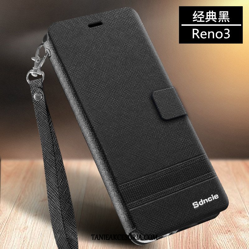 Etui Oppo Reno 3 Anti-fall Telefon Komórkowy Miękki, Pokrowce Oppo Reno 3 Ochraniacz All Inclusive Czarny