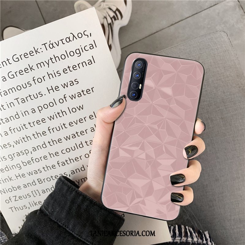 Etui Oppo Reno 3 Pro Czerwony Netto Miękki Tendencja, Obudowa Oppo Reno 3 Pro Osobowość Telefon Komórkowy Proste