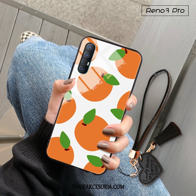 Etui Oppo Reno 3 Pro Szkło Wiszące Ozdoby Świeży, Obudowa Oppo Reno 3 Pro Czerwony Netto Ochraniacz Kreskówka