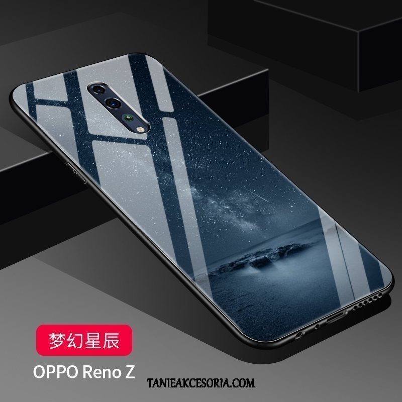 Etui Oppo Reno Z Szkło Wiszące Ozdoby Telefon Komórkowy, Futerał Oppo Reno Z Silikonowe Tendencja Anti-fall