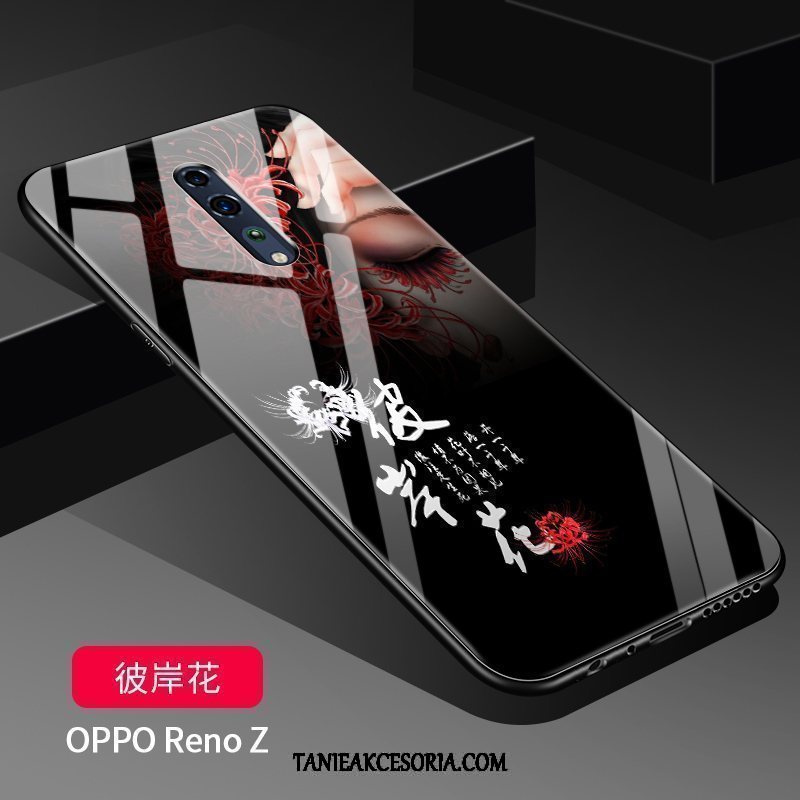 Etui Oppo Reno Z Szkło Wiszące Ozdoby Telefon Komórkowy, Futerał Oppo Reno Z Silikonowe Tendencja Anti-fall