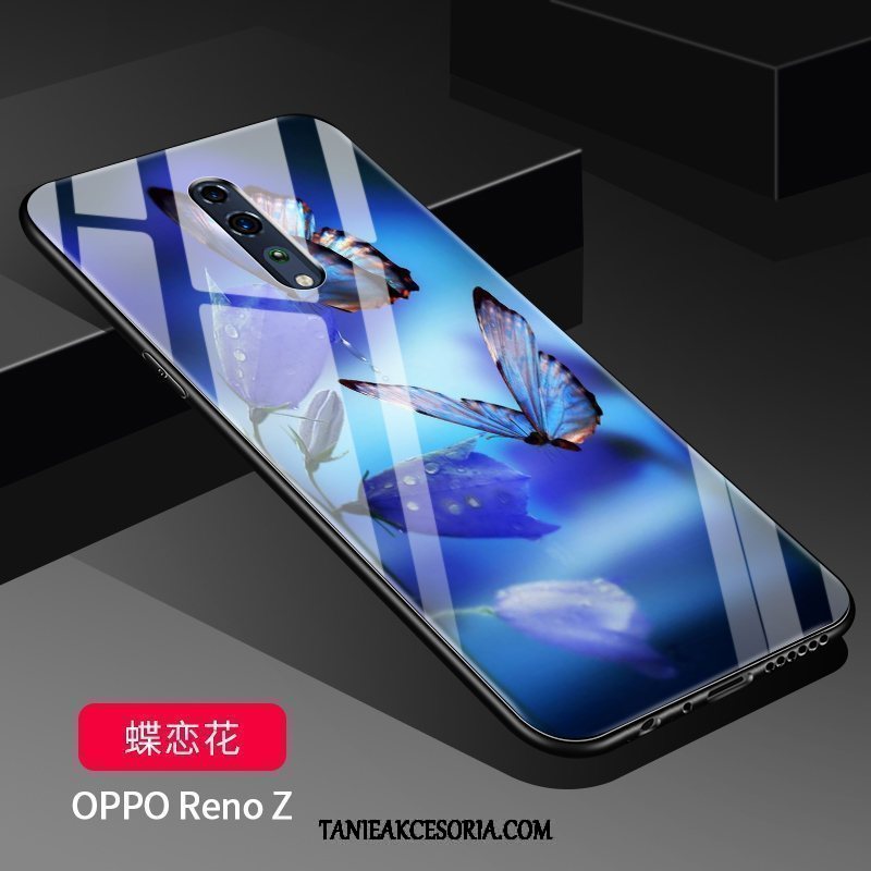 Etui Oppo Reno Z Szkło Wiszące Ozdoby Telefon Komórkowy, Futerał Oppo Reno Z Silikonowe Tendencja Anti-fall