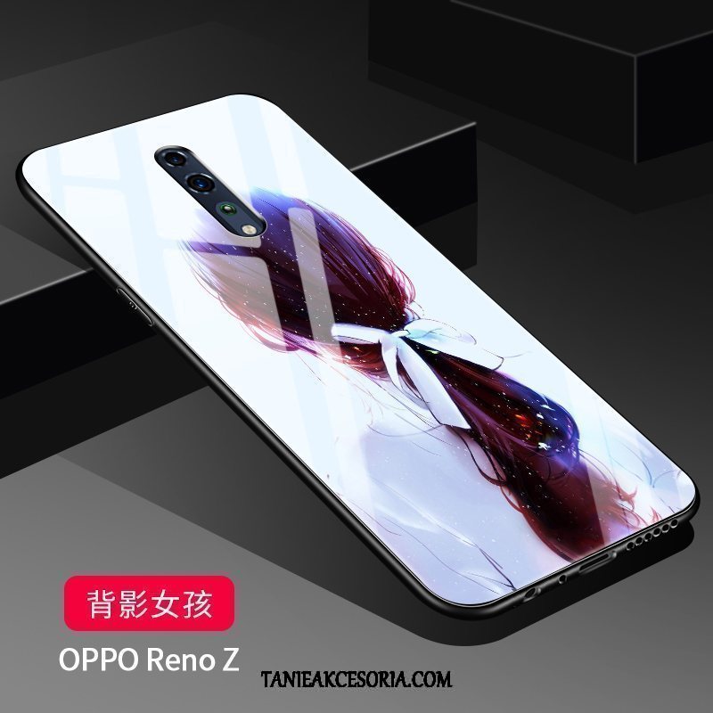 Etui Oppo Reno Z Szkło Wiszące Ozdoby Telefon Komórkowy, Futerał Oppo Reno Z Silikonowe Tendencja Anti-fall