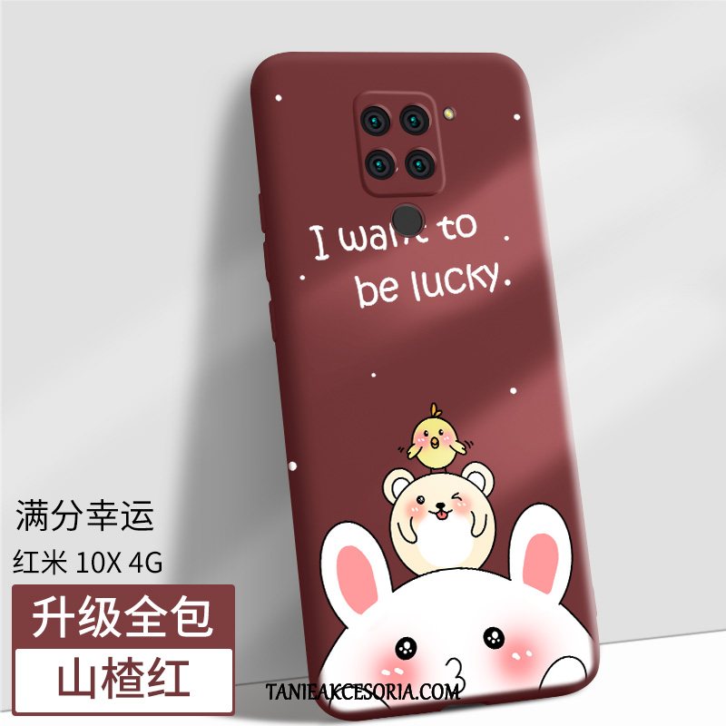 Etui Redmi Note 9 All Inclusive Czerwony Nubuku, Obudowa Redmi Note 9 Telefon Komórkowy Czarny Anti-fall Beige