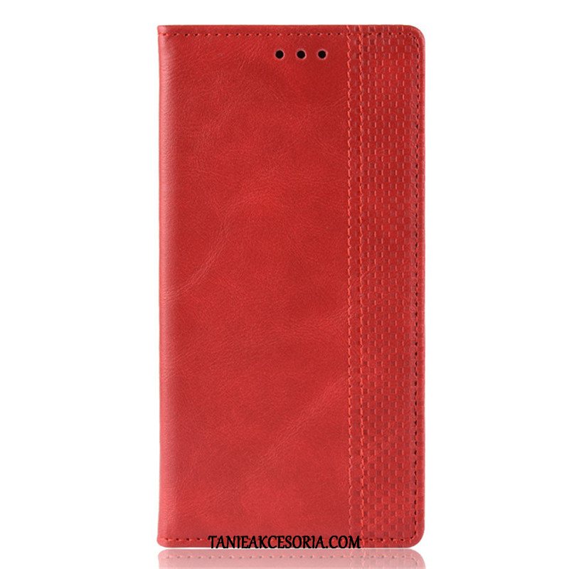 Etui Redmi Note 9 Czarny Ochraniacz Telefon Komórkowy, Obudowa Redmi Note 9 Mały Skórzany Futerał Czerwony Beige