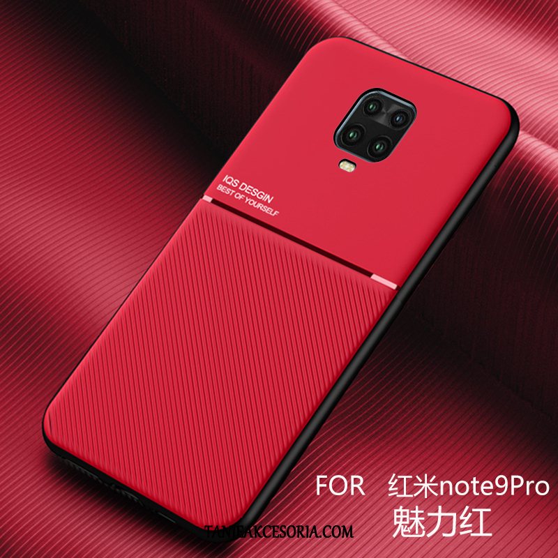 Etui Redmi Note 9 Pro Anti-fall Proste Ochraniacz, Obudowa Redmi Note 9 Pro Czarny Biznes Czerwony Beige