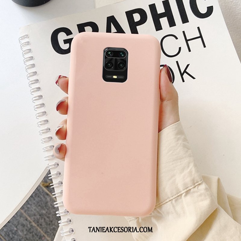 Etui Redmi Note 9 Pro Ochraniacz Silikonowe Proste, Futerał Redmi Note 9 Pro Anti-fall Czerwony Moda Beige