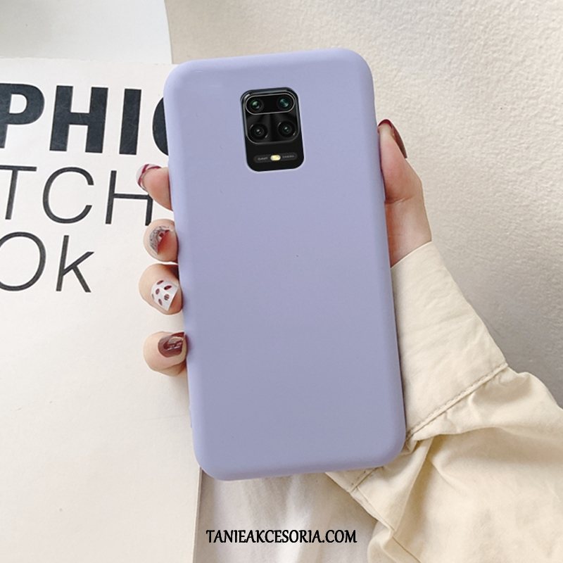 Etui Redmi Note 9 Pro Ochraniacz Silikonowe Proste, Futerał Redmi Note 9 Pro Anti-fall Czerwony Moda Beige