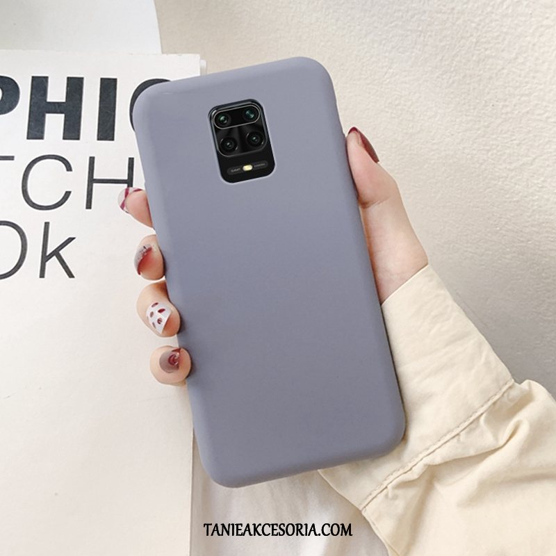 Etui Redmi Note 9 Pro Ochraniacz Silikonowe Proste, Futerał Redmi Note 9 Pro Anti-fall Czerwony Moda Beige