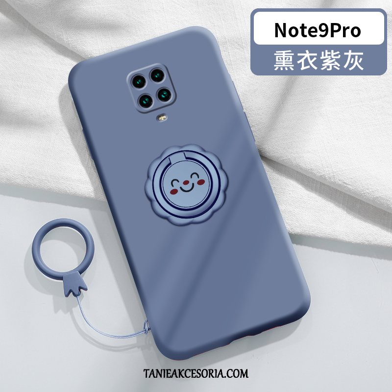 Etui Redmi Note 9 Pro Ring Ochraniacz Silikonowe, Obudowa Redmi Note 9 Pro Cienka Nubuku Smile Beige