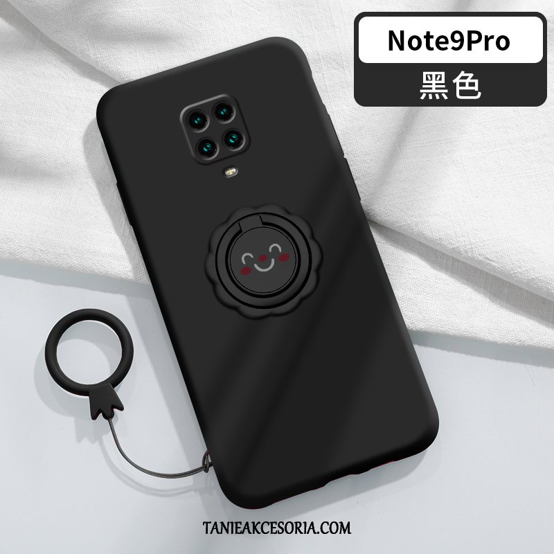 Etui Redmi Note 9 Pro Ring Ochraniacz Silikonowe, Obudowa Redmi Note 9 Pro Cienka Nubuku Smile Beige