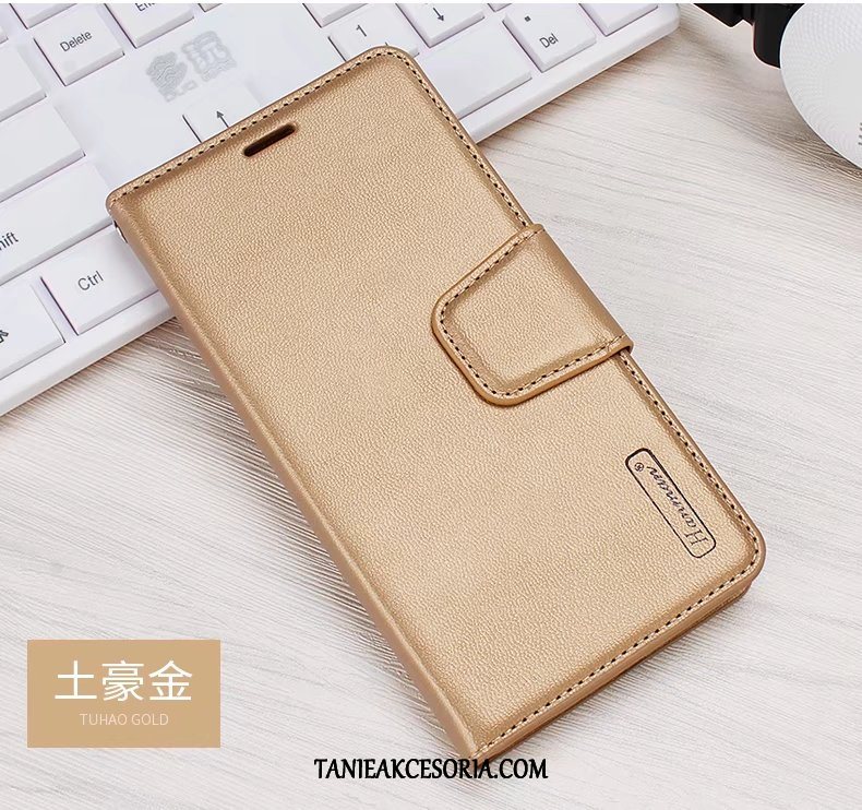 Etui Redmi Note 9 Skórzany Futerał Silikonowe Telefon Komórkowy, Pokrowce Redmi Note 9 All Inclusive Klapa Czerwony Beige