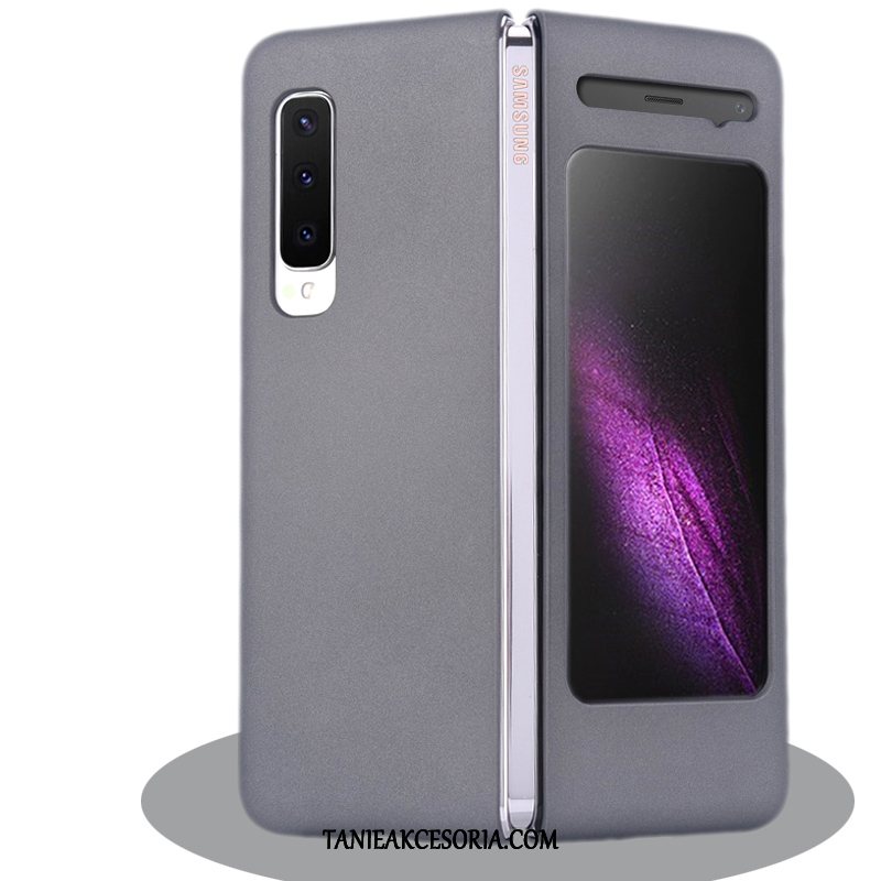 Etui Samsung Fold Cienkie Telefon Komórkowy Purpurowy, Pokrowce Samsung Fold Nubuku Gwiazda Składać