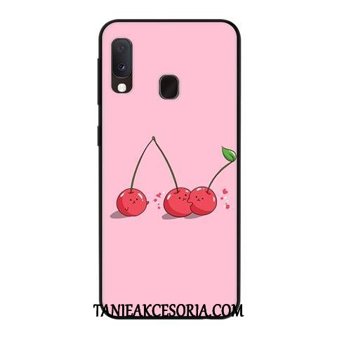 Etui Samsung Galaxy A20e Czerwony Netto Telefon Komórkowy Wiatr, Obudowa Samsung Galaxy A20e Gwiazda Nubuku Ochraniacz