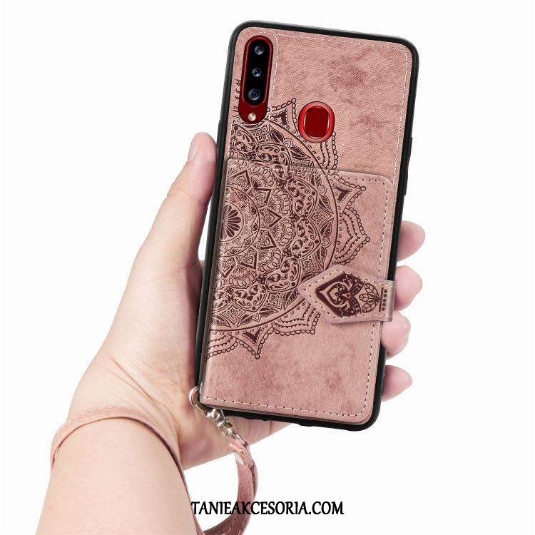 Etui Samsung Galaxy A20s Ochraniacz Gwiazda Silikonowe, Obudowa Samsung Galaxy A20s Telefon Komórkowy All Inclusive Czerwony