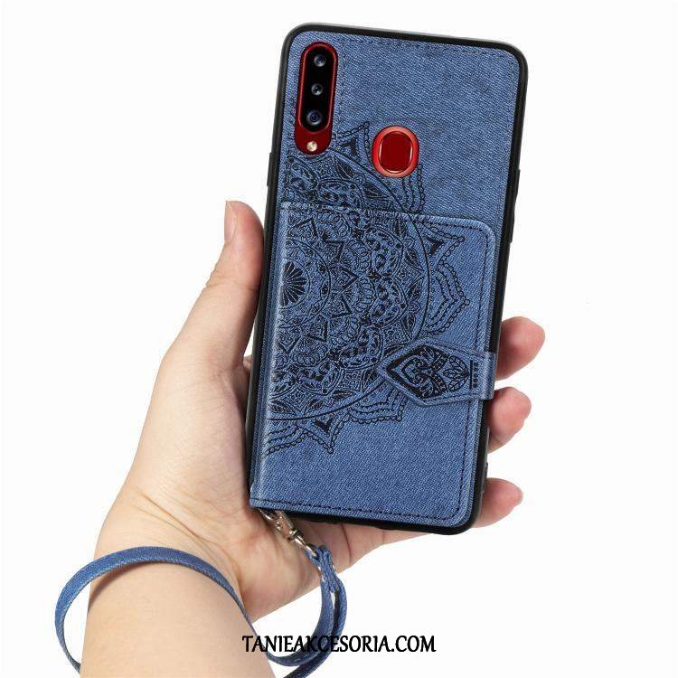 Etui Samsung Galaxy A20s Ochraniacz Gwiazda Silikonowe, Obudowa Samsung Galaxy A20s Telefon Komórkowy All Inclusive Czerwony