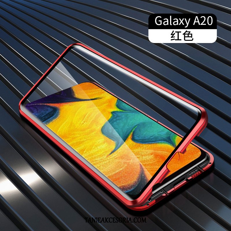 Etui Samsung Galaxy A20s Telefon Komórkowy Gwiazda Dwustronny, Pokrowce Samsung Galaxy A20s Zielony Szkło