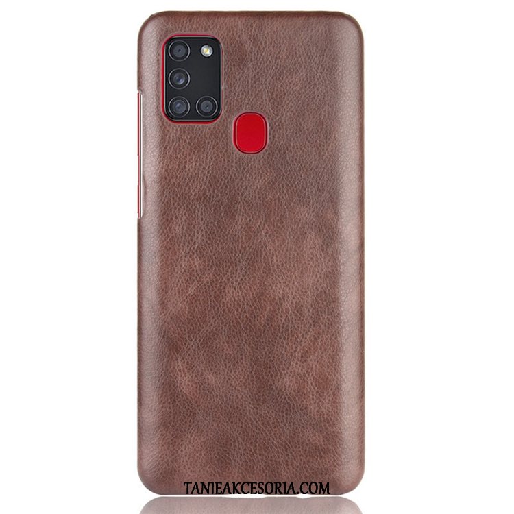 Etui Samsung Galaxy A21s Torby Gwiazda Nubuku, Pokrowce Samsung Galaxy A21s Vintage Skóra Osobowość Braun