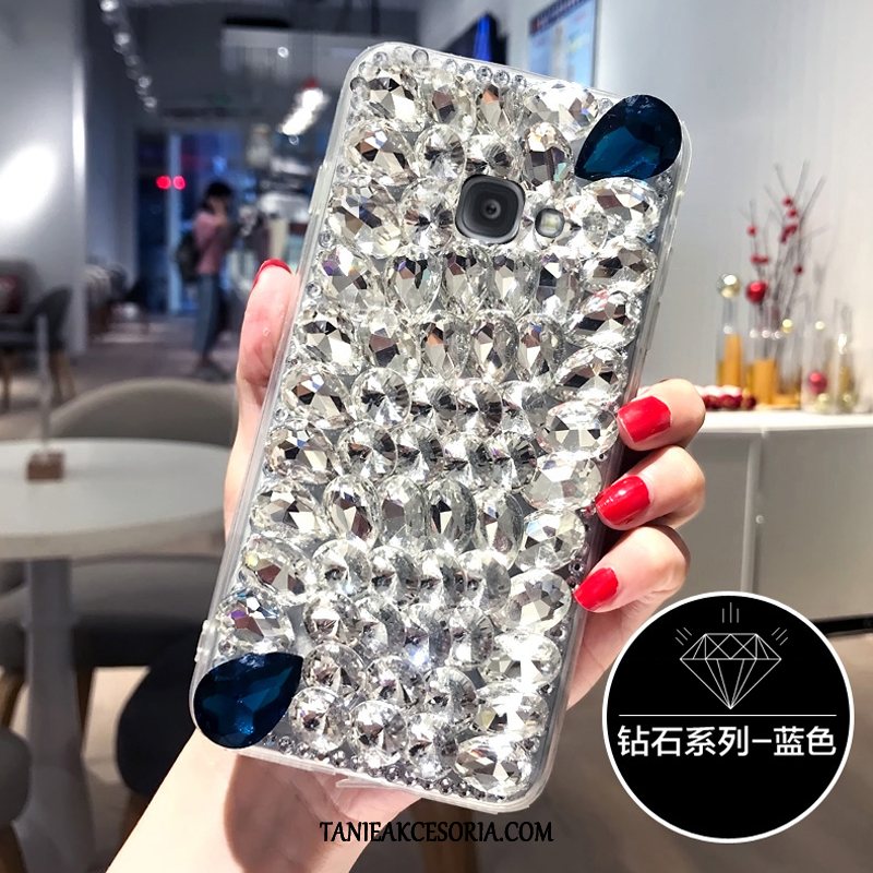 Etui Samsung Galaxy A3 2017 Gwiazda Telefon Komórkowy Anti-fall, Obudowa Samsung Galaxy A3 2017 Czarny Nowy Rhinestone