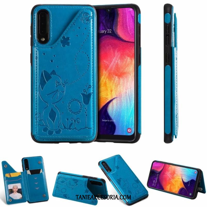 Etui Samsung Galaxy A30s Kotek Szary Gwiazda, Obudowa Samsung Galaxy A30s Anti-fall Obrzeża Telefon Komórkowy