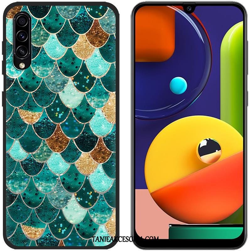 Etui Samsung Galaxy A30s Płótno Miękki Kolor, Pokrowce Samsung Galaxy A30s Ochraniacz Zielony Telefon Komórkowy