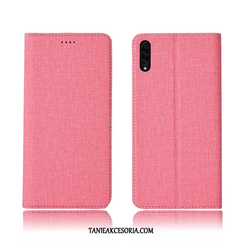 Etui Samsung Galaxy A30s Skórzany Futerał Nubuku Bawełna I Len, Obudowa Samsung Galaxy A30s Ochraniacz Telefon Komórkowy Miękki