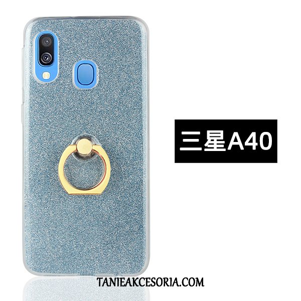 Etui Samsung Galaxy A40 Miękki Ring Proszek, Pokrowce Samsung Galaxy A40 Telefon Komórkowy Kreatywne Proste