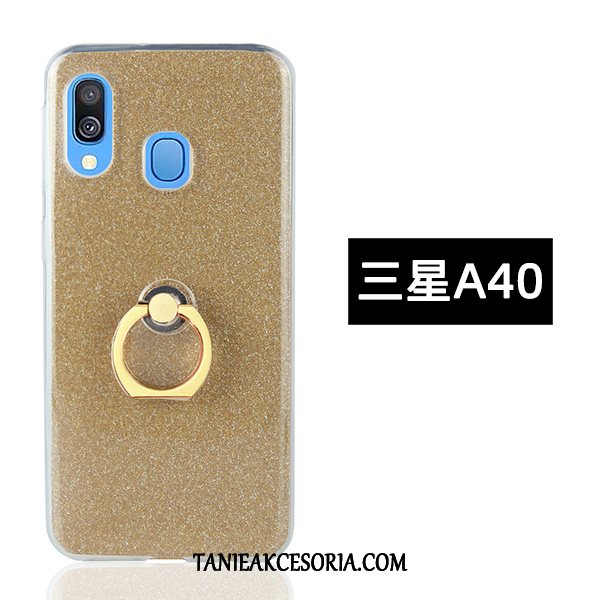 Etui Samsung Galaxy A40 Miękki Ring Proszek, Pokrowce Samsung Galaxy A40 Telefon Komórkowy Kreatywne Proste